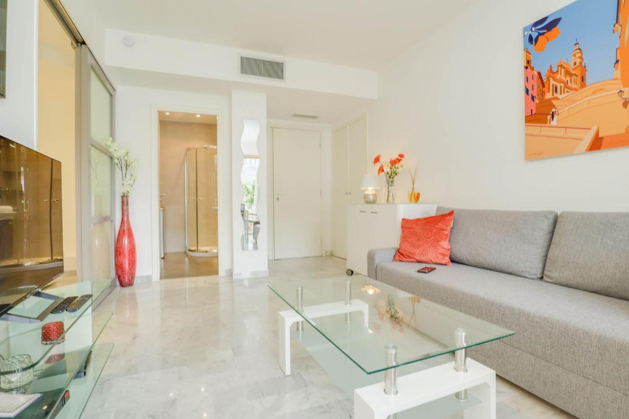« La Grande Residence » Vue Mer, Piscine Menton Luaran gambar